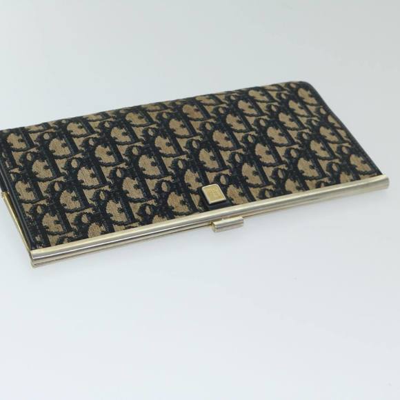Christian Dior Trotter Canvas Clutch Bag Navy Auth 69251 - Picture 5 of 16